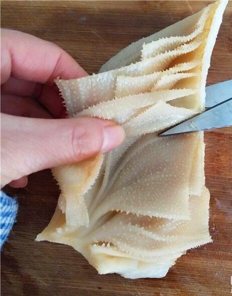 牛百葉怎么切片？
