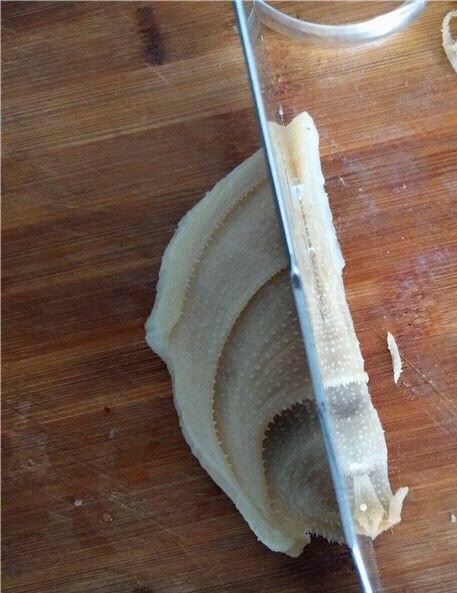 牛百葉怎么切片？